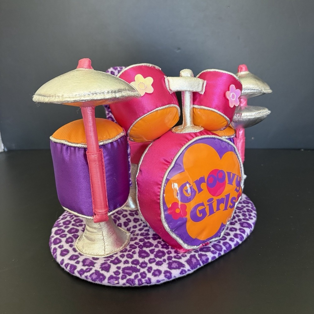 Manhattan Toy Groovy Girls Plush Drum Set Y2K - No Sticks